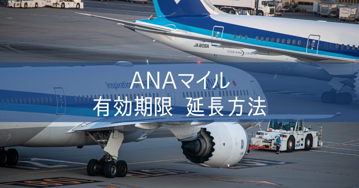 【ANAマイル 有効期限 延長方法】提携航空会社 特典航空券 予約便変更に伴う