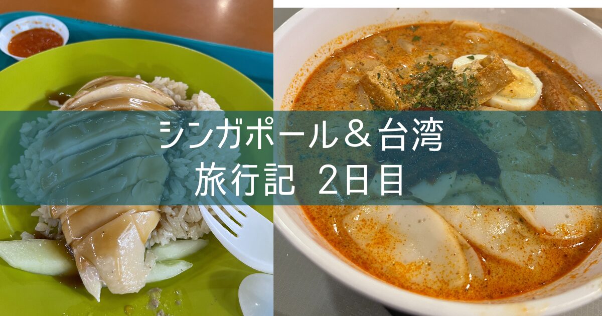 シンガポール＆台湾 旅行記 2024年7月③ 2日目 ムスタファセンター 天天海南鶏飯